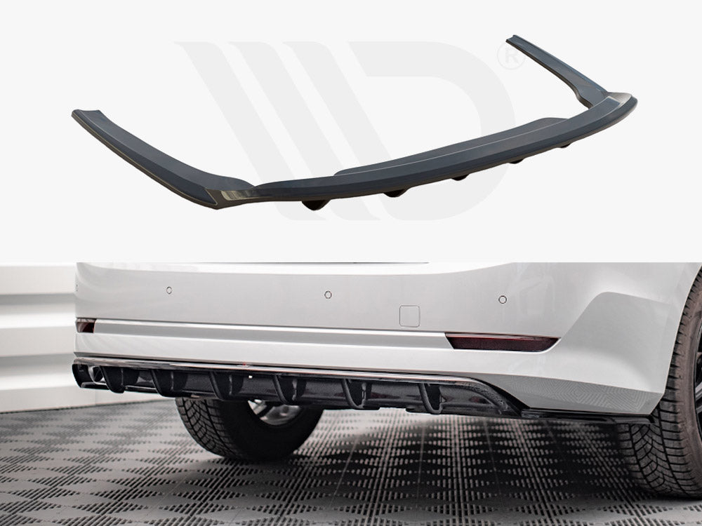 Maxton Design - Aftermarket  CENTRAL REAR SPLITTER (VERTICAL BARS) SKODA OCTAVIA MK4 (2019-)
