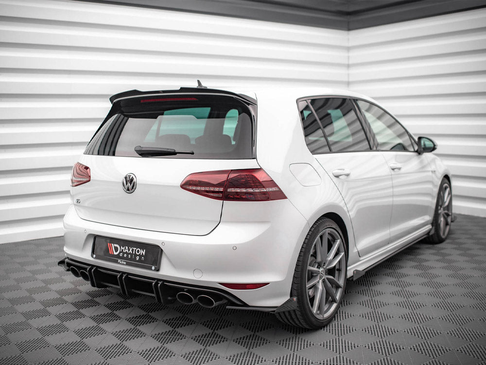 Maxton Design - Aftermarket  STREET PRO REAR SIDE SPLITTERS (+FLAPS) VW GOLF R MK7 (2013-2016)
