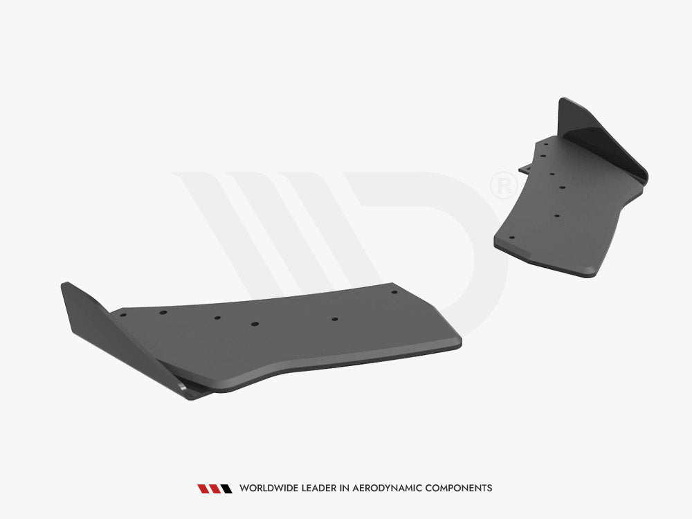 Maxton Design - Aftermarket  STREET PRO REAR SIDE SPLITTERS (+FLAPS) VW GOLF R MK7 (2013-2016)