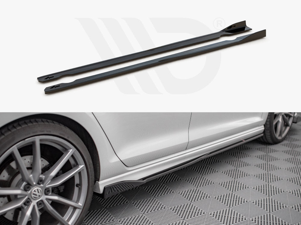 Maxton Design - Aftermarket  SIDE SKIRTS DIFFUSERS V.2 VW GOLF R MK7 (2013-2016)