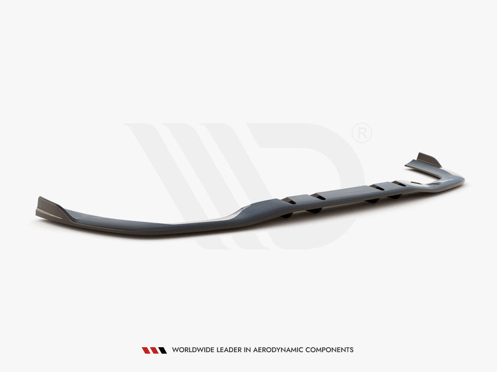Maxton Design - Aftermarket  CENTRAL REAR SPLITTER V.2 (VERTICAL BARS) MERCEDES A 35 AMG SEDAN V177