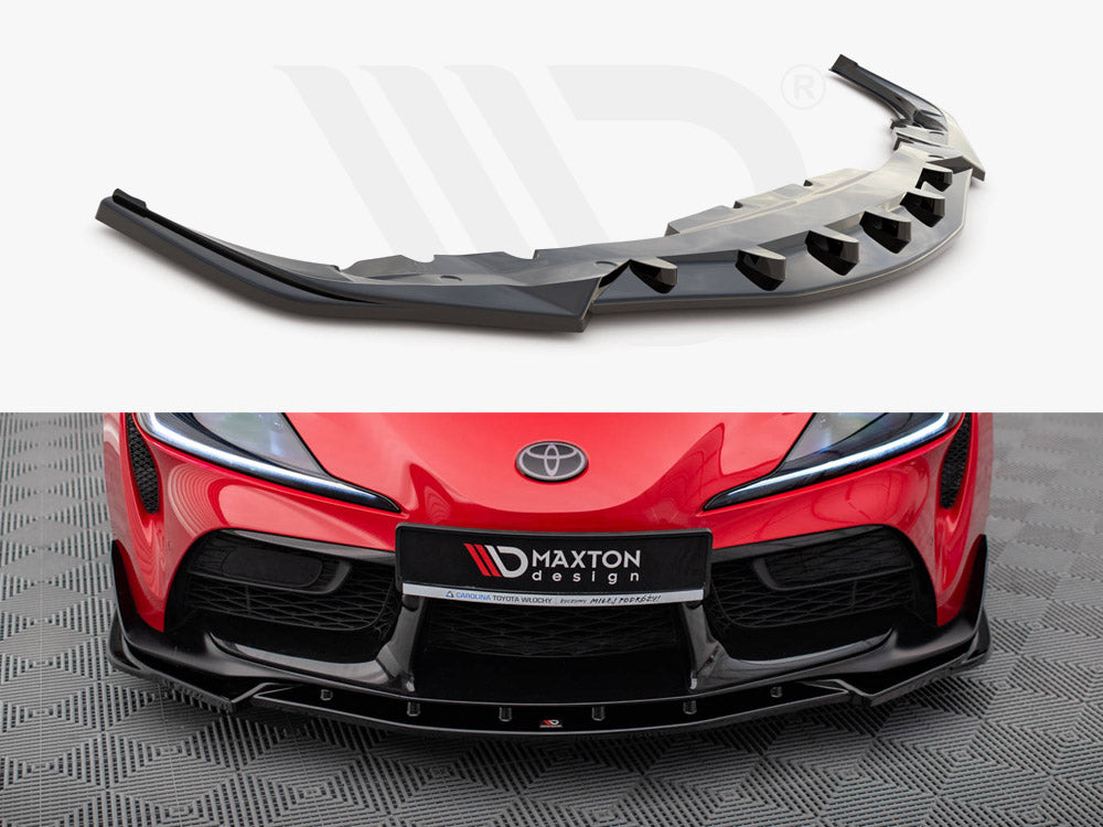 Maxton Design - Aftermarket  FRONT SPLITTER V.4 TOYOTA SUPRA MK5 (2019-)