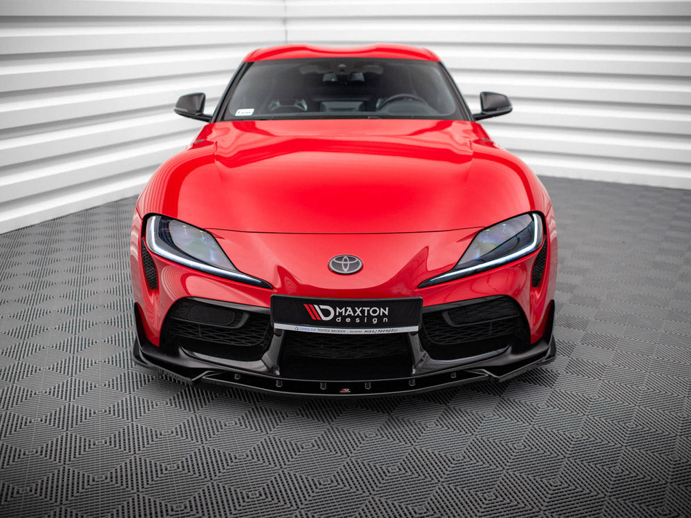 Maxton Design - Aftermarket  FRONT SPLITTER V.4 TOYOTA SUPRA MK5 (2019-)