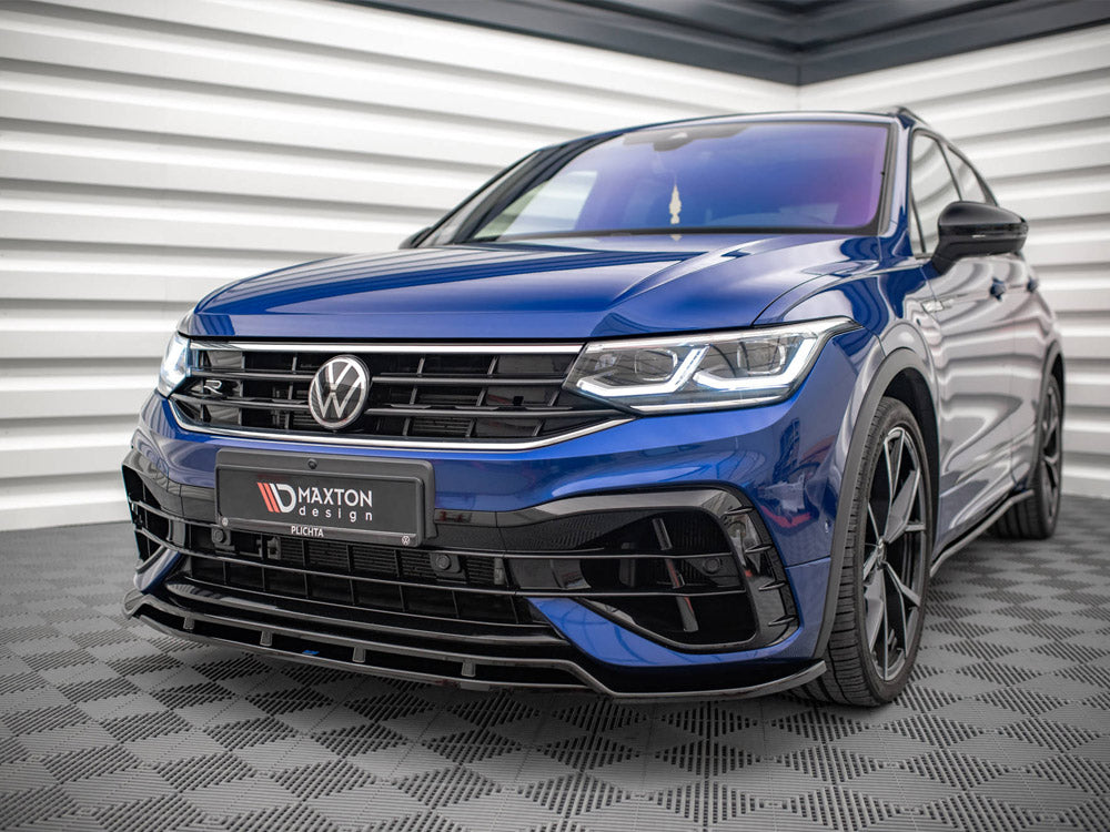 Maxton Design - Aftermarket  Front Splitter V.1 VW Tiguan R / R-Line Mk2 Facelift