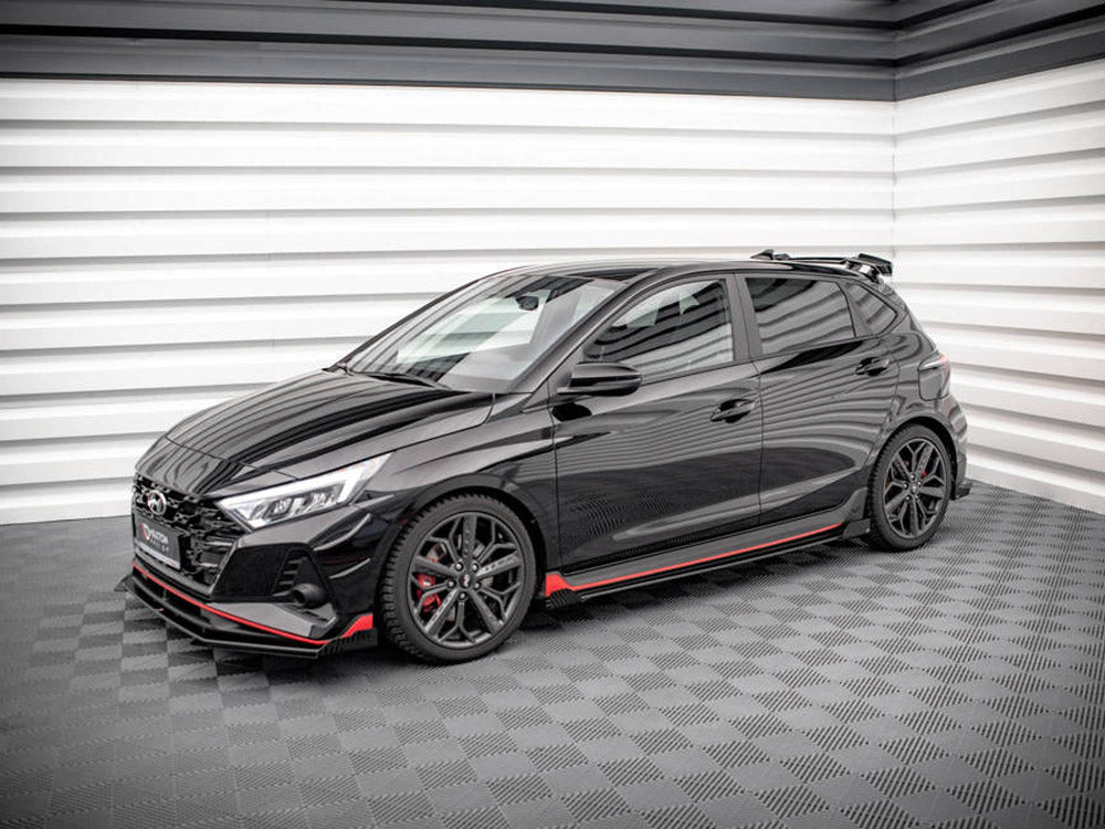 Maxton Design - Aftermarket  STREET PRO SIDE SKIRTS DIFFUSERS (+FLAPS) HYUNDAI I20 N MK3 (2020-)