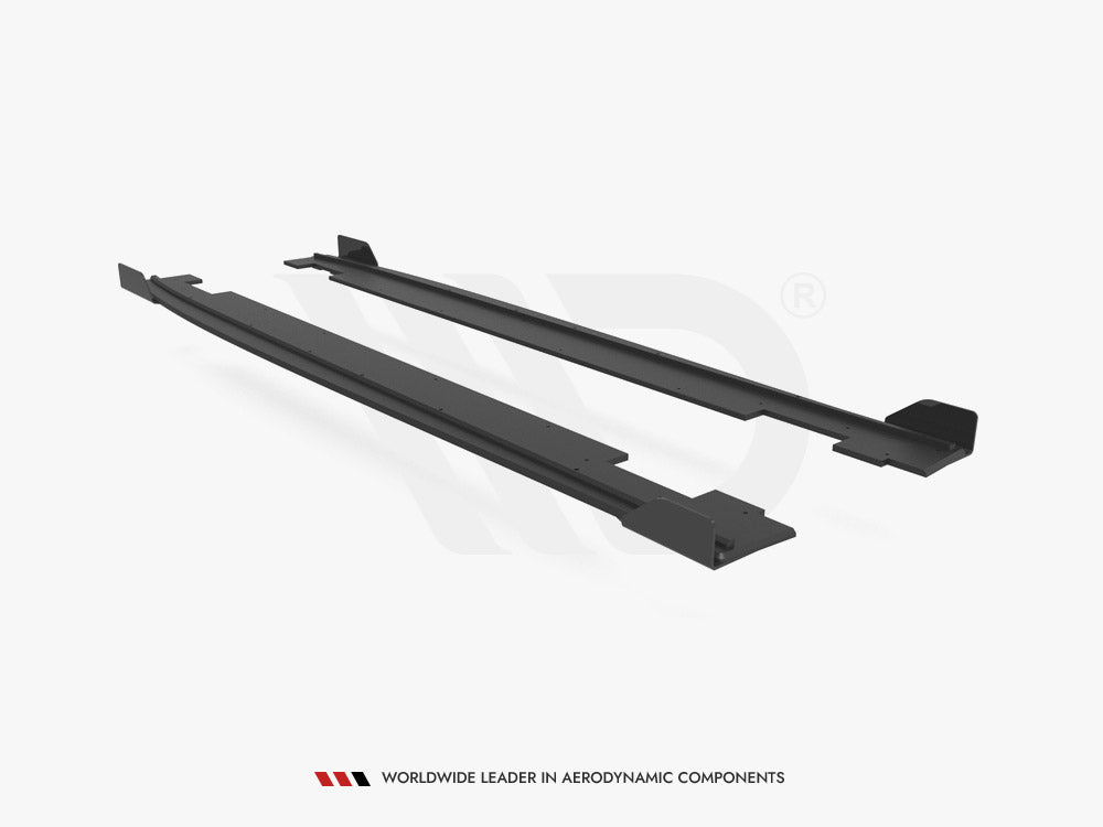 Maxton Design - Aftermarket  STREET PRO SIDE SKIRTS DIFFUSERS (+FLAPS) HYUNDAI I20 N MK3 (2020-)