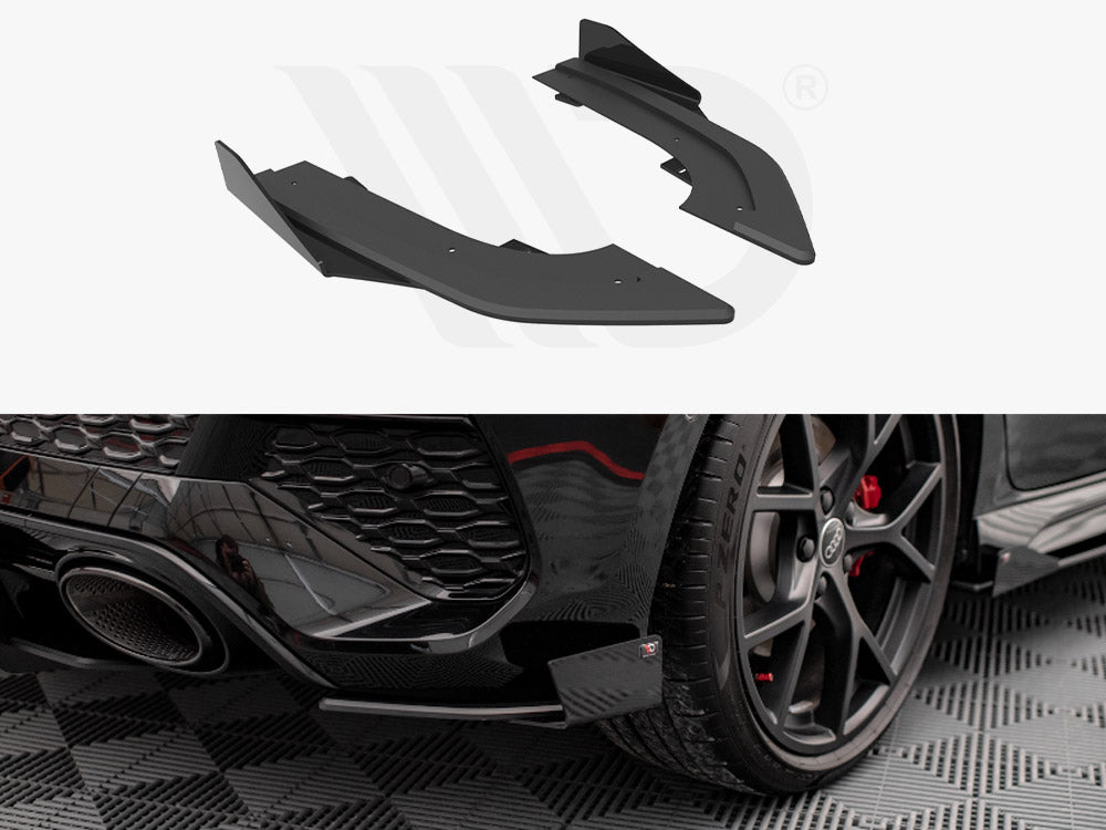 Maxton Design - Aftermarket  STREET PRO REAR SIDE SPLITTERS + FLAPS AUDI RS3 SPORTBACK 8Y
