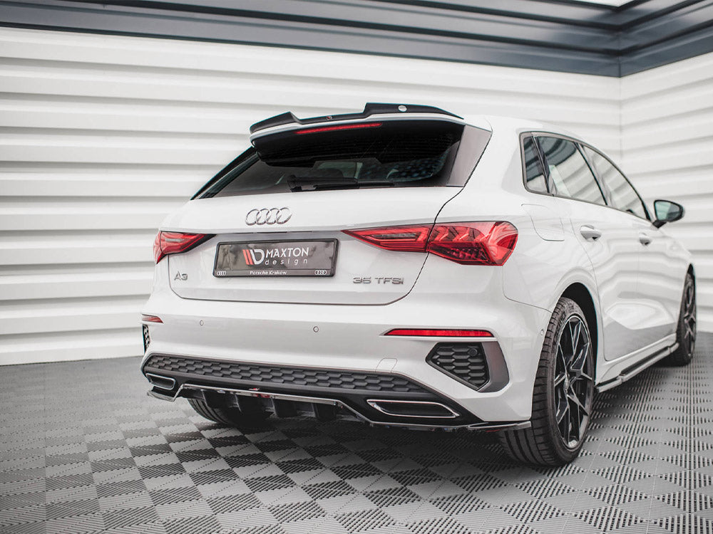 Maxton Design - Aftermarket  Rear Splitter (Vertical Bars) Audi A3 S-Line Sportback 8Y