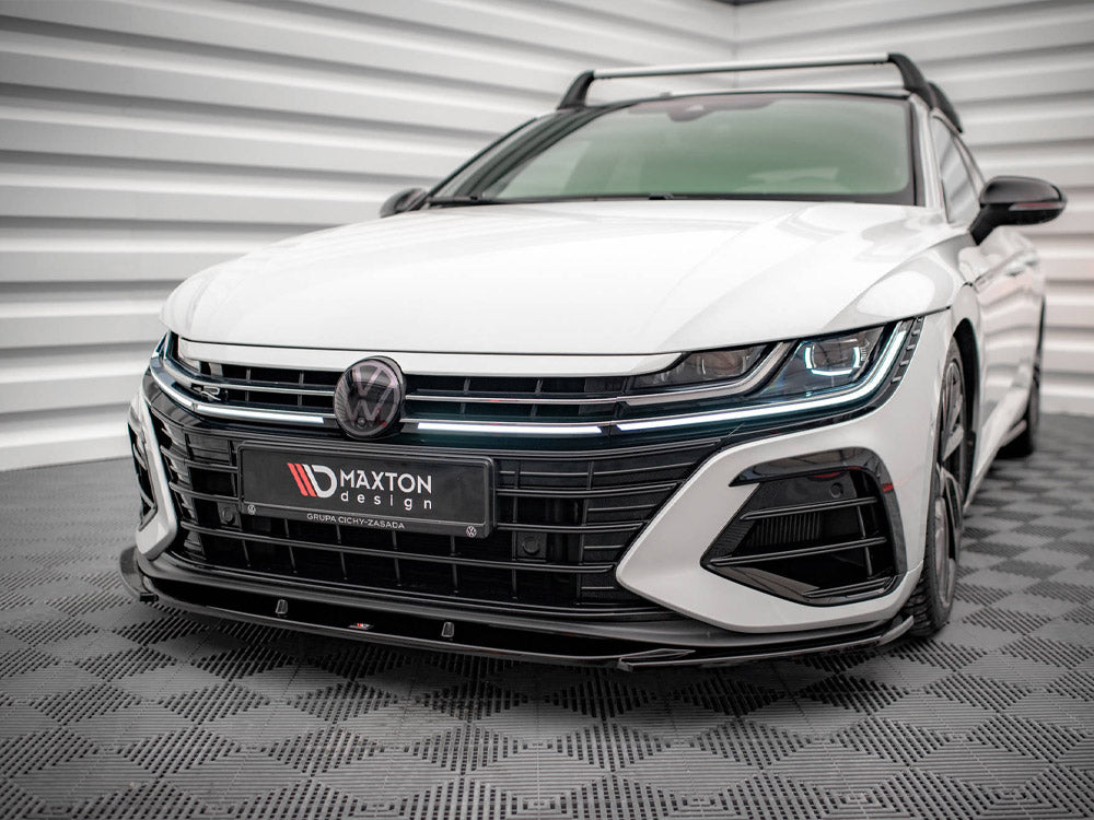 Maxton Design - Aftermarket  Front Splitter V.1 Volkswagen Arteon R Sedan / Shooting Brake Mk1 Facelift