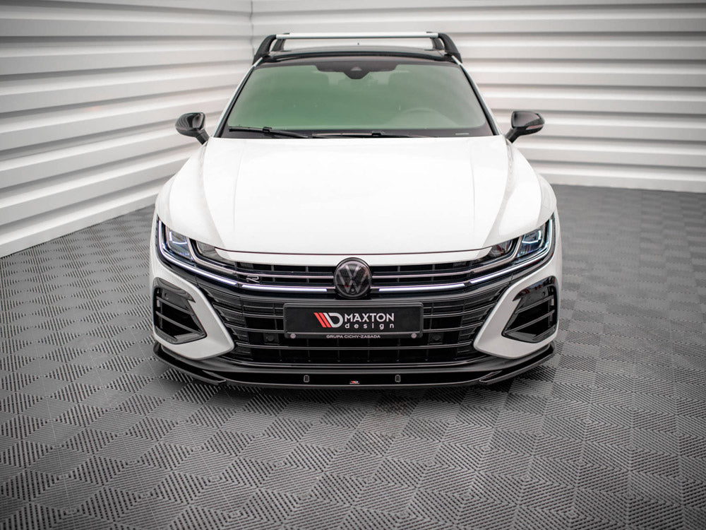 Maxton Design - Aftermarket  Front Splitter V.1 Volkswagen Arteon R Sedan / Shooting Brake Mk1 Facelift