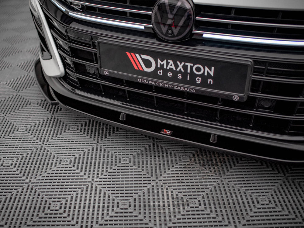 Maxton Design - Aftermarket  Front Splitter V.1 Volkswagen Arteon R Sedan / Shooting Brake Mk1 Facelift