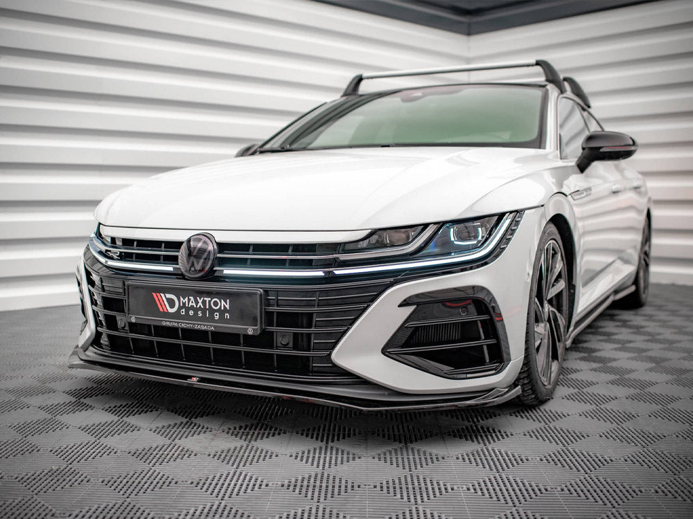 Maxton Design - Aftermarket  Front Splitter V.3 Volkswagen Arteon R Sedan / Shooting Brake Mk1 Facelift