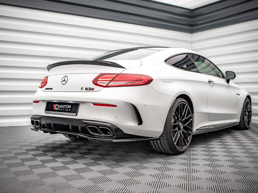 Maxton Design - Aftermarket  Rear Splitter (Vertical Bars) Mercedes-AMG C 63AMG Coupe AMG Aero Pack C205 Facelift