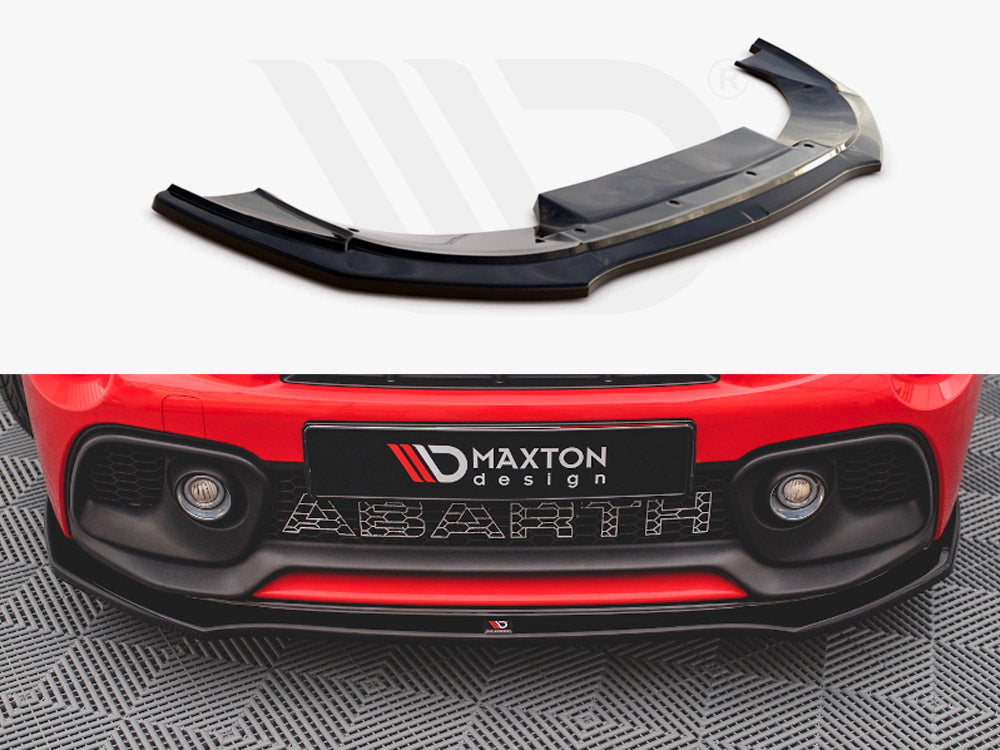 Maxton Design - Aftermarket  FRONT SPLITTER FIAT 500 ABARTH MK1 FACELIFT (2016-2023)