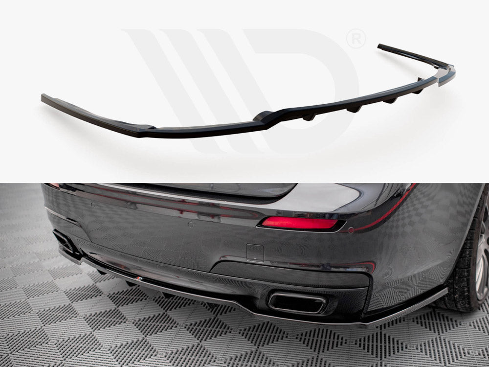 Maxton Design - Aftermarket  CENTRAL REAR SPLITTER (VERTICAL BARS) BMW 7 M-PACK F01 (2008-2013)