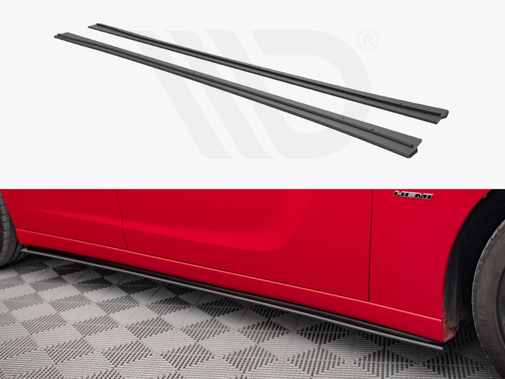 Maxton Design - Aftermarket  STREET PRO SIDE SKIRTS DIFFUSERS DODGE CHARGER RT MK7 FACELIFT (2014-)