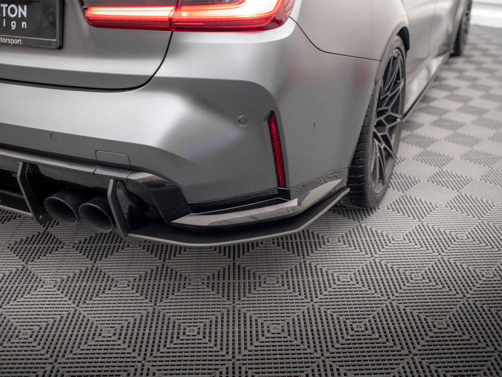 Maxton Design - Aftermarket  Street PRO Rear Side Splitters V.1 BMW M3 Sedan / Touring G80 / G81