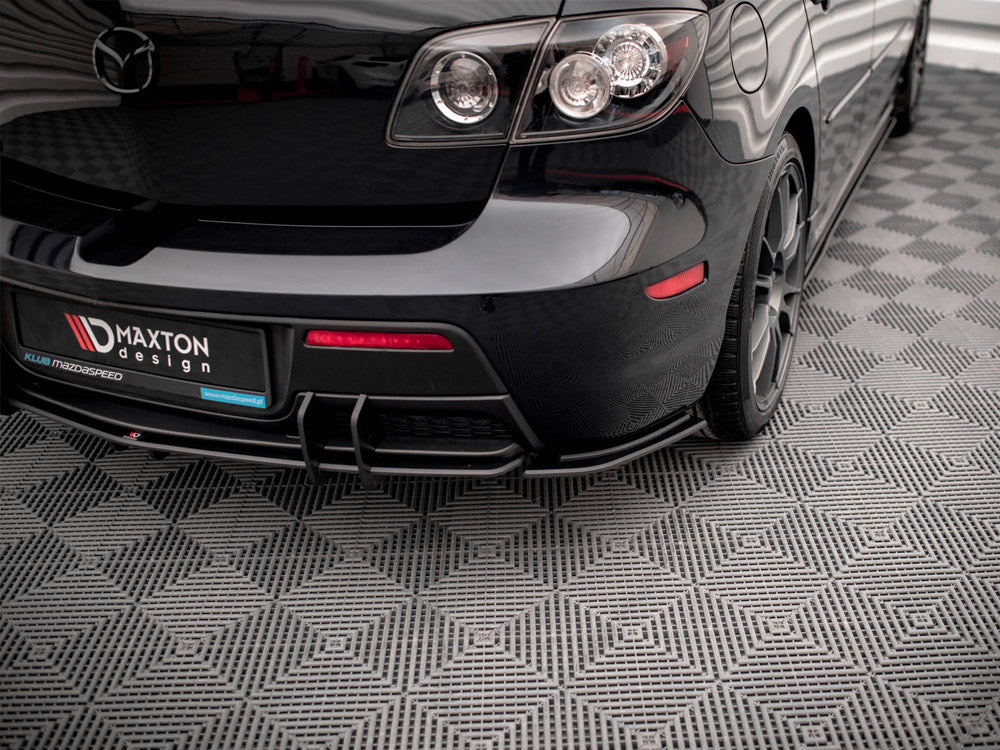 Maxton Design - Aftermarket  STREET PRO REAR SIDE SPLITTERS MAZDA 3 MPS MK1 (2006-2008)