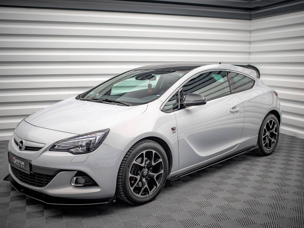 Maxton Design - Aftermarket  STREET PRO SIDE SKIRTS DIFFUSERS (+FLAPS) OPEL ASTRA GTC OPC-LINE J (2011-2018)