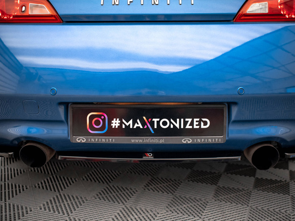 Maxton Design - Aftermarket  CENTRAL REAR SPLITTER INFINITI G37 COUPE