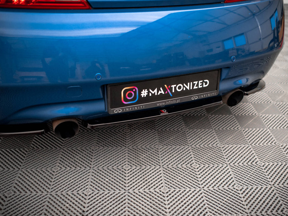 Maxton Design - Aftermarket  CENTRAL REAR SPLITTER INFINITI G37 COUPE