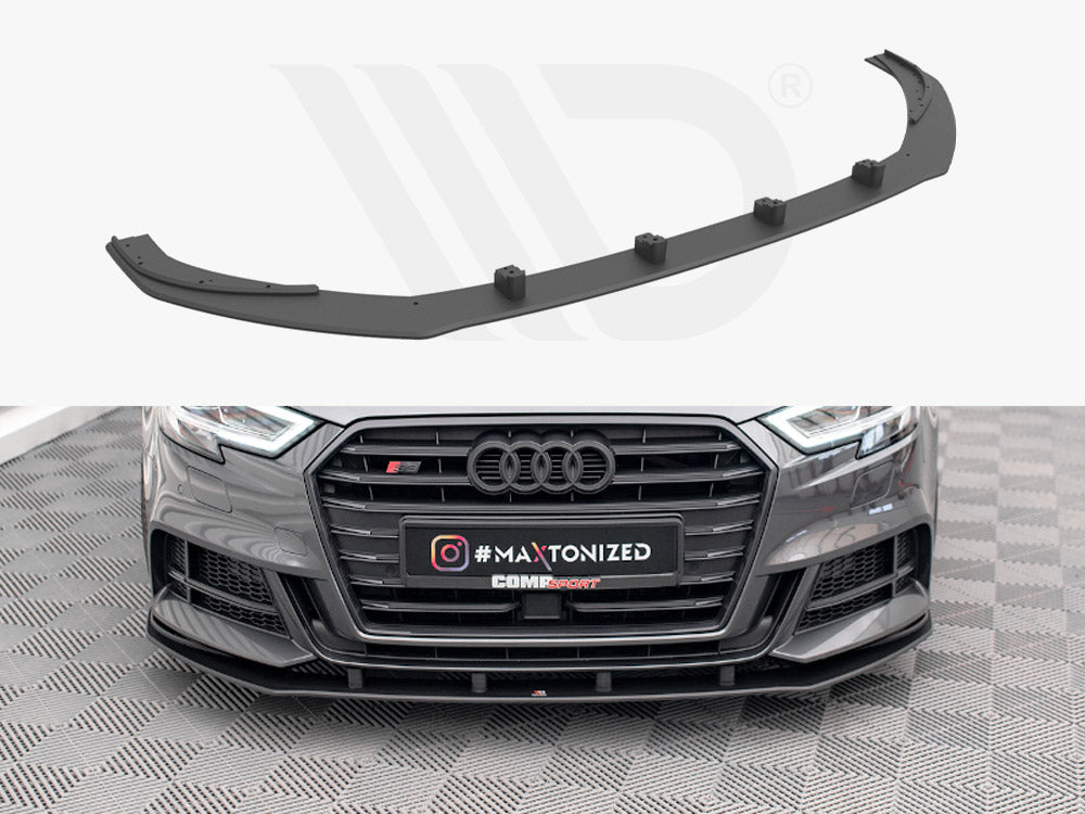 Maxton Design - Aftermarket  STREET PRO FRONT SPLITTER AUDI S3 SPORTBACK 8V FACELIFT