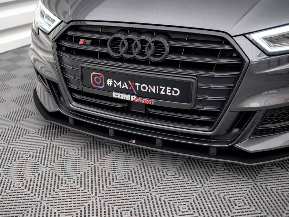 Maxton Design - Aftermarket  STREET PRO FRONT SPLITTER AUDI S3 SPORTBACK 8V FACELIFT