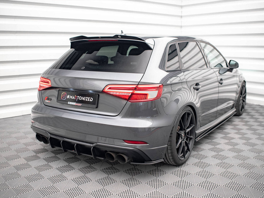 Maxton Design - Aftermarket  STREET PRO REAR SIDE SPLITTERS AUDI S3 SPORTBACK 8V FACELIFT