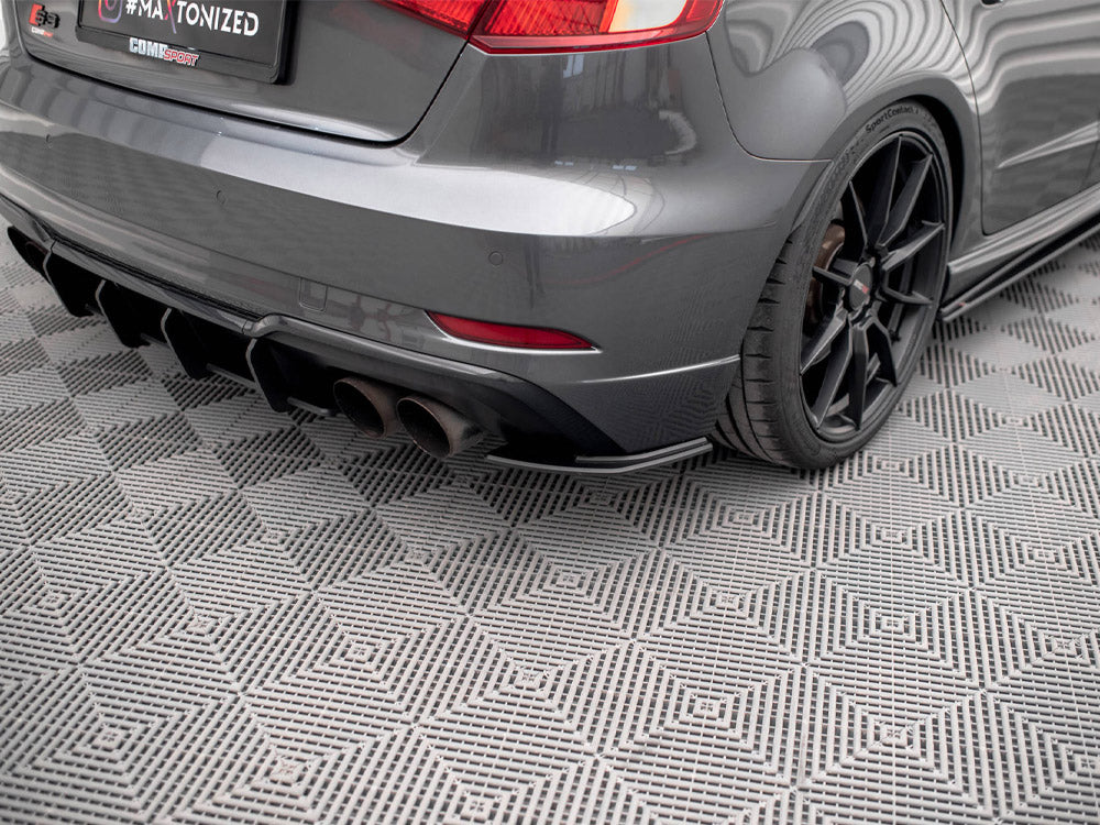 Maxton Design - Aftermarket  STREET PRO REAR SIDE SPLITTERS AUDI S3 SPORTBACK 8V FACELIFT