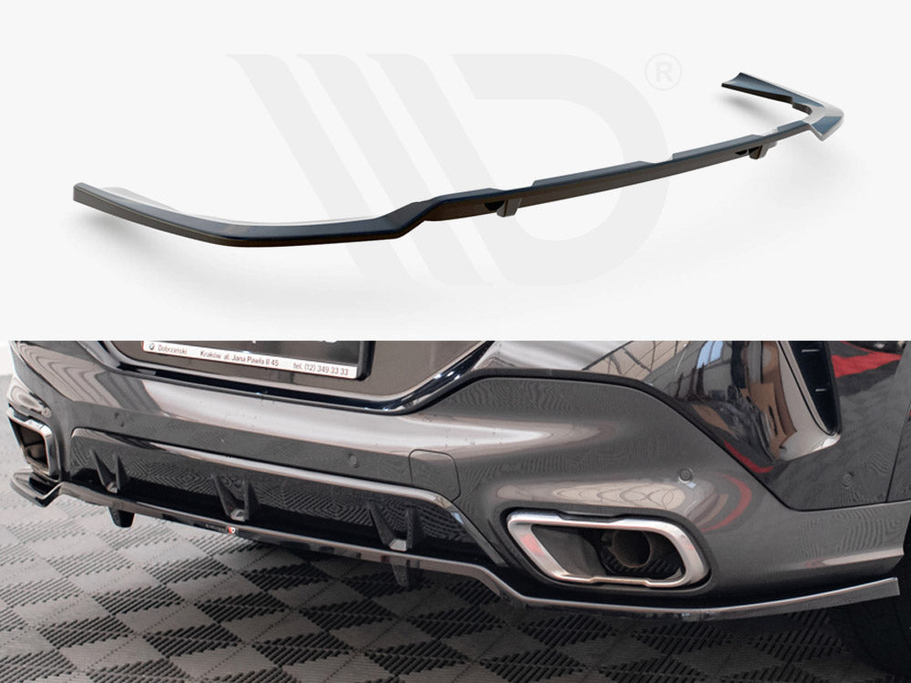 Maxton Design - Aftermarket  CENTRAL REAR SPLITTER (VERTICAL BARS) V.3 BMW X6 M-PACK G06