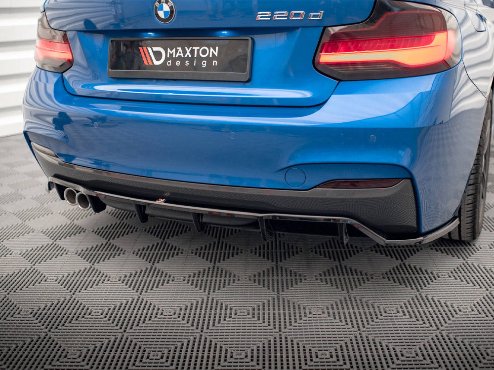Maxton Design - Aftermarket  CENTRAL REAR SPLITTER (VERTICAL BARS) BMW 2 M-PACK F22