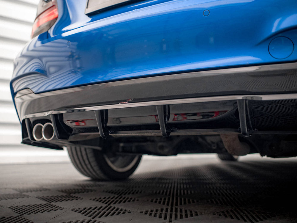 Maxton Design - Aftermarket  CENTRAL REAR SPLITTER (VERTICAL BARS) BMW 2 M-PACK F22