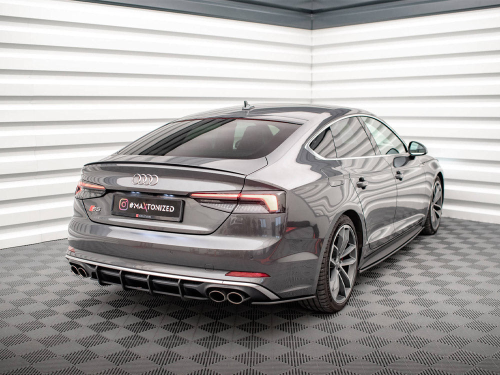 Maxton Design - Aftermarket  STREET PRO REAR DIFFUSER AUDI S5 COUPE / SPORTBACK F5