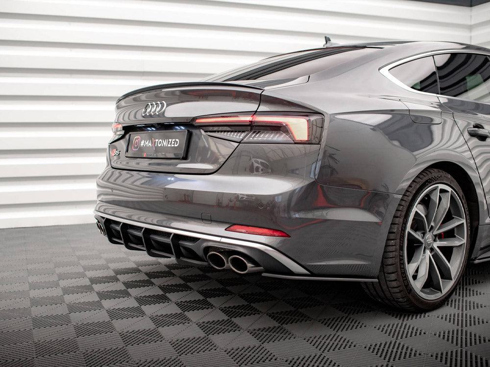 Maxton Design - Aftermarket  STREET PRO REAR DIFFUSER AUDI S5 COUPE / SPORTBACK F5