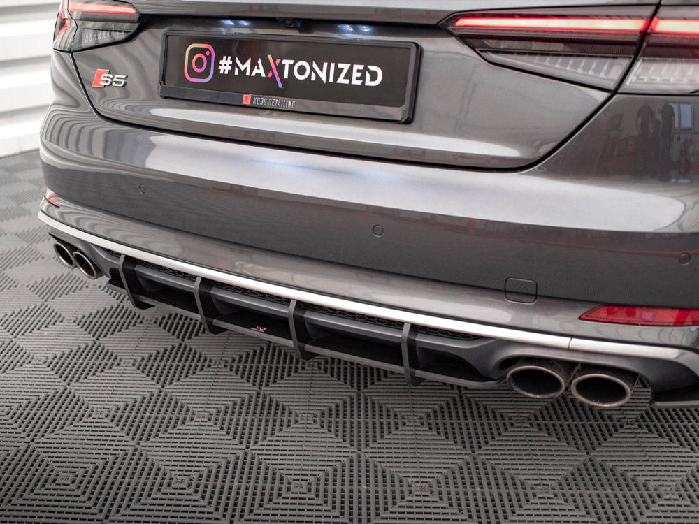 Maxton Design - Aftermarket  STREET PRO REAR DIFFUSER AUDI S5 COUPE / SPORTBACK F5