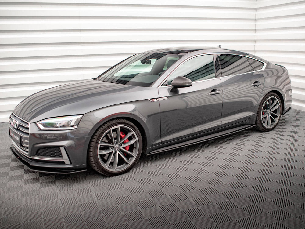 Maxton Design - Aftermarket  STREET PRO SIDE SKIRTS DIFFUSERS AUDI A5 S-LINE / S5 SPORTBACK F5