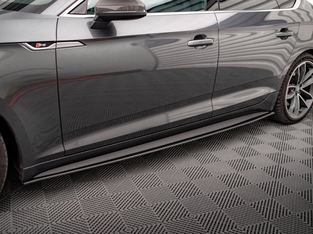 Maxton Design - Aftermarket  STREET PRO SIDE SKIRTS DIFFUSERS AUDI A5 S-LINE / S5 SPORTBACK F5