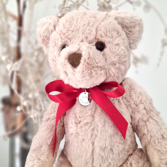 Personalised My 1st Christmas Teddy Bear & Duchess Disc