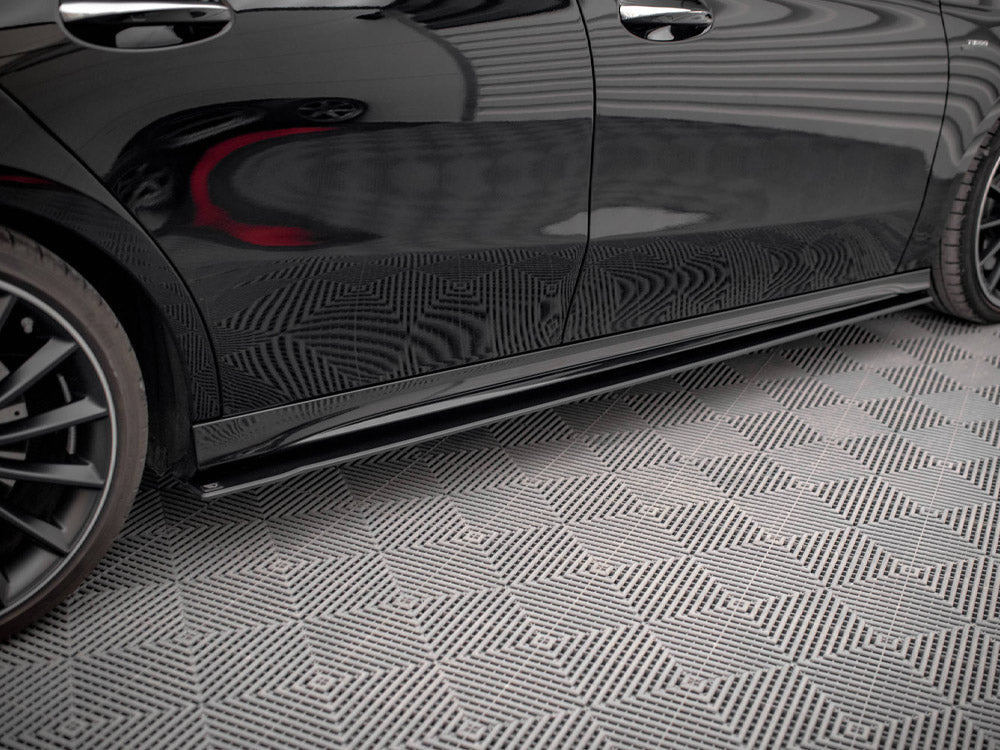 Maxton Design - Aftermarket  STREET PRO SIDE SKIRTS DIFFUSERS MERCEDES A35 AMG / AMG-LINE W177