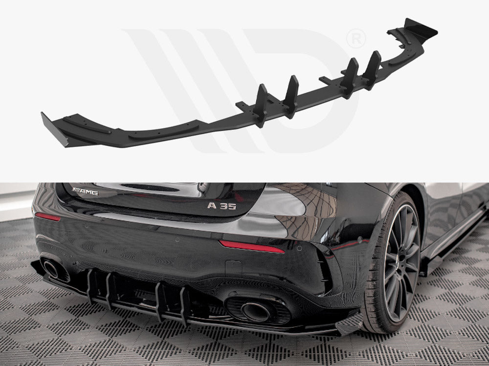 Maxton Design - Aftermarket  STREET PRO REAR VALANCE + FLAPS MERCEDES A35 AMG HATCHBACK W177