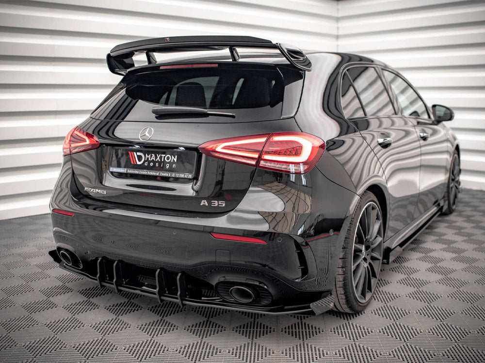 Maxton Design - Aftermarket  STREET PRO REAR VALANCE + FLAPS MERCEDES A35 AMG HATCHBACK W177