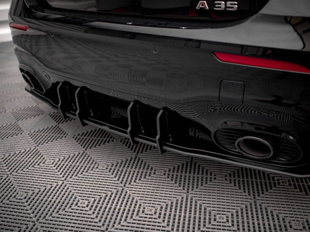 Maxton Design - Aftermarket  STREET PRO REAR VALANCE + FLAPS MERCEDES A35 AMG HATCHBACK W177