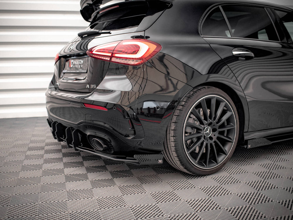 Maxton Design - Aftermarket  STREET PRO REAR VALANCE + FLAPS MERCEDES A35 AMG HATCHBACK W177