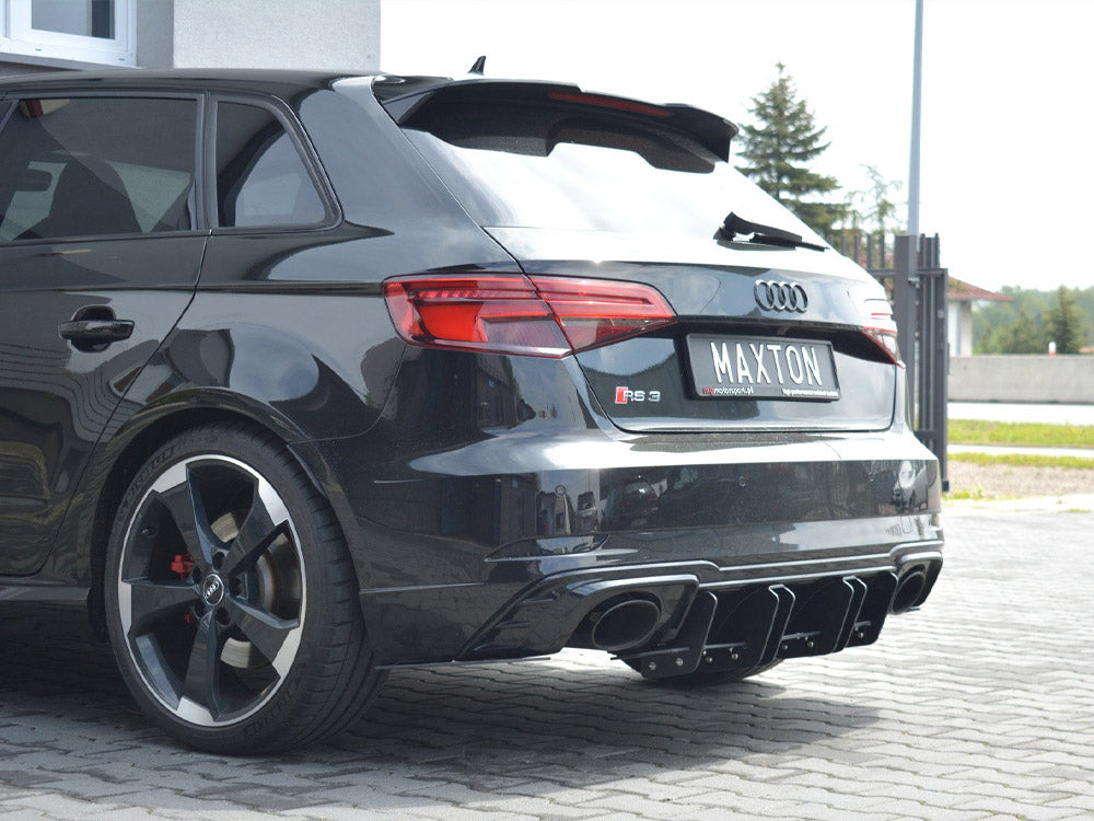 Maxton Design - Aftermarket  REAR DIFFUSER V.2 AUDI RS3 8V FL SPORTBACK