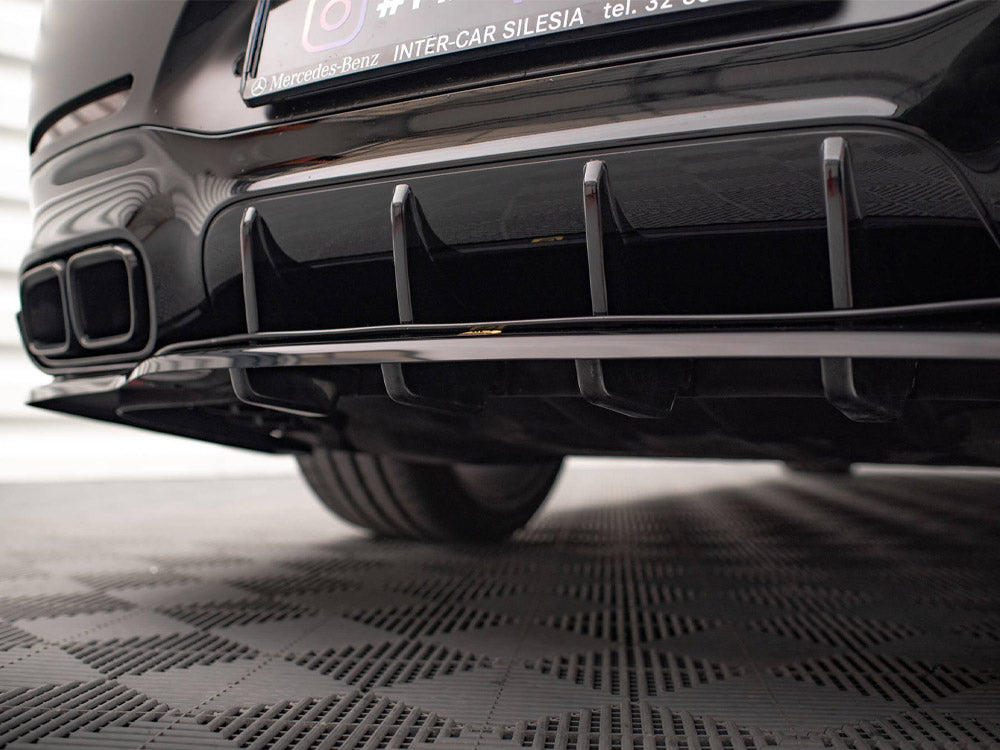 Maxton Design - Aftermarket  CENTRAL REAR SPLITTER (VERTICAL BARS) MERCEDES AMG GT 63S 4-DOOR COUPE AERO