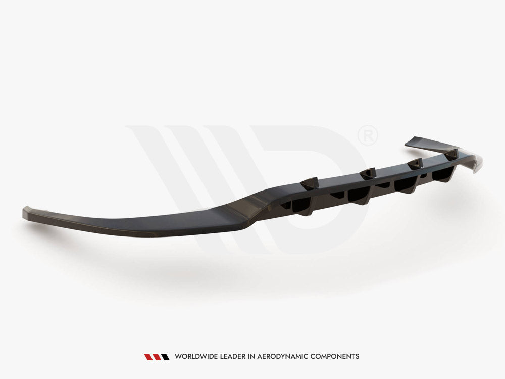Maxton Design - Aftermarket  CENTRAL REAR SPLITTER (VERTICAL BARS) PORSCHE PANAMERA E-HYBRID 971