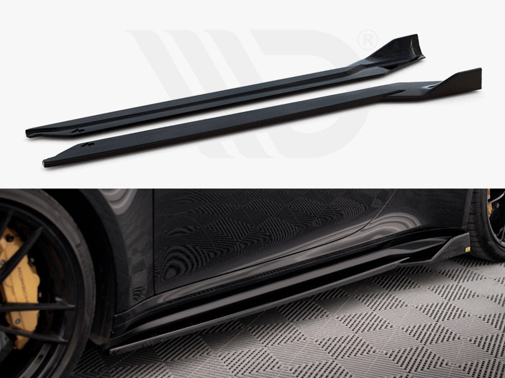 Maxton Design - Aftermarket  SIDE SKIRTS DIFFUSERS PORSCHE 911 TURBO S 992