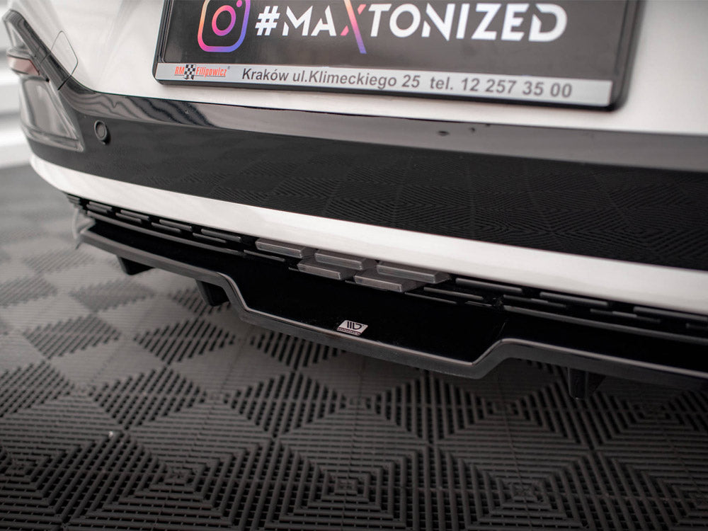 Maxton Design - Aftermarket  CENTRAL REAR SPLITTER (VERTICAL BARS) KIA EV6 GT-LINE MK1