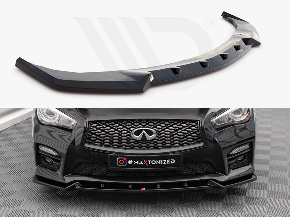 Maxton Design - Aftermarket  FRONT SPLITTER V.2 INFINITI Q50 S MK1