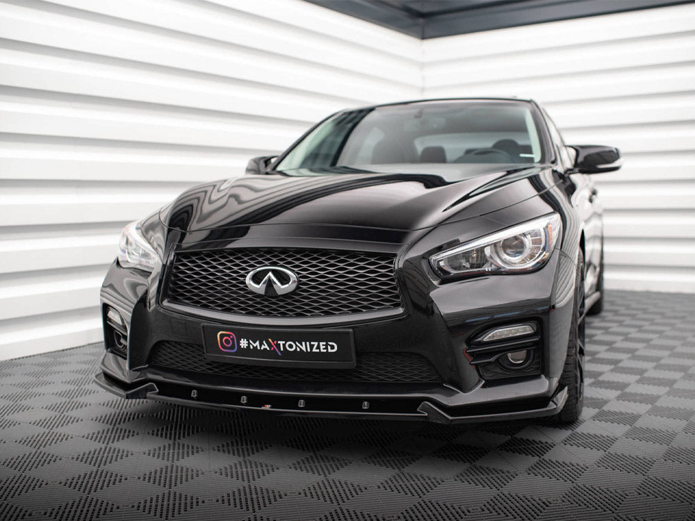 Maxton Design - Aftermarket  FRONT SPLITTER V.2 INFINITI Q50 S MK1